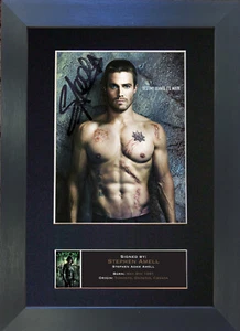 STEPHEN AMELL Arrow Signed Mounted Reproduction Autograph Photo Prints A4 576 - Picture 1 of 10