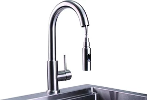 Lynx LPFK Professional Outdoor bewertet Einhand herunterziehbarer Schwanenhals Wasserhahn-SS - Bild 1 von 17