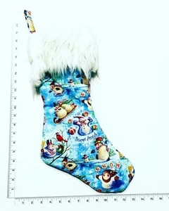 Medias de Navidad hechas a mano - muñeco de nieve #1 - Imagen 1 de 1