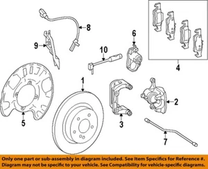 MERCEDES OEM 12-19 GL350 Brake Components-Brake Pads 000420650464 - Picture 1 of 1