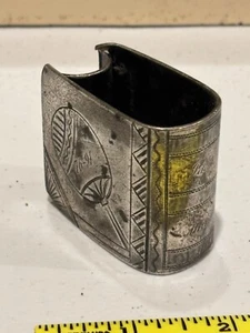 Victorian silver plated figural book match holder napkin ring aesthetic - Picture 1 of 4