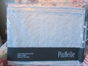 PIUBELLE QUEEN MATELASSE QUILT WHITE - Picture 1 of 9