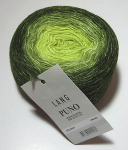 200 gram ball of LANG PUNO Merino Alpaca Silk yarn GREEN GRADIENT #978.0097 - Picture 1 of 1