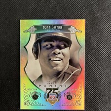 2014 Panini Hall Of Fame 75th Anniversary Tony Gwynn Serial Numbered 32/75