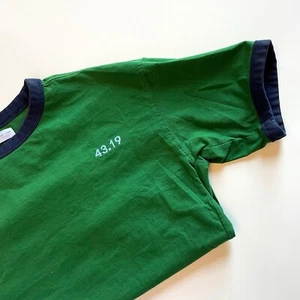Zara Green / Navy Ringer Tee | Size 13/14 - Picture 1 of 5