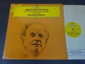 BACH - THE WELL-TEMPERED CLAVIER BOOK 1 (H/L) LP, Wilhelm Kempff, DG 2530 807 - Picture 1 of 4