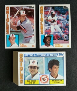 Topps Baltimore Orioles 1984 ~ Juego de 32 cartas del equipo - casi nuevo/como nuevo - Imagen 1 de 15
