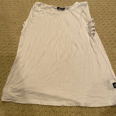 Camiseta Terez negra sin mangas para niñas - talla extra grande Foto 1 de 4