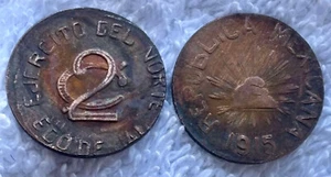 Mexico, JALISCO  Revolutionary 2 Centavos 1915. High grade ONE - Picture 1 of 4