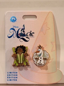 2023 Disney Parks Magic Hap-Pins Magical Miniatures Bruno & Olaf LE 750 Pin - Picture 1 of 1