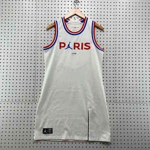Jordan PSG Paris Saint Germain Jersey Dress Womens Medium White 18x34.5 - Picture 1 of 16