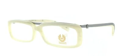 全新 BELSTAFF BV18 col 314 55 毫米白色喇叭银色眼镜框 意大利 — 第 1/4 张图片