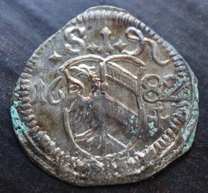Moneda de 1 penique 1682 - Ciudad imperial libre de Núremberg KM# 193 billones - #R953x - Imagen 1 de 4