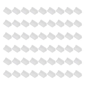 0.5 Inch USB Type A Dust Plug, 60 Pcs Anti Dust Plug Cover Female End, Clear - Zdjęcie 1 z 6