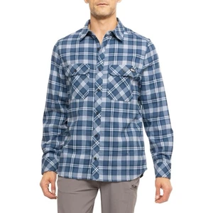 Pelagic Backlash Flannel Shirt Mens Size L Long Sleeve Button Pockets Plaid Blue - Picture 1 of 8