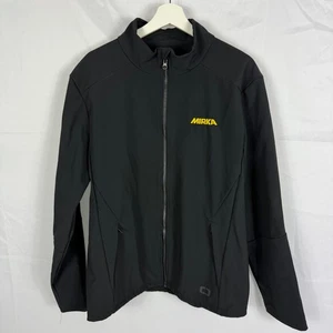 OGIO Mirka Branded Jacket Mens Size Large Black Windbreaker Full Zip Pocket Coat - Picture 1 of 9