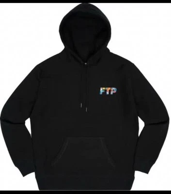 Sudadera con capucha negra con logotipo FTP SLAWN talla XL para hombre ropa de calle Foto 1 de 4