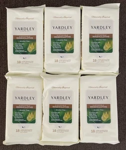 NEU 6er Pack Yardley London Einweg-Waschlappen - je 18 Stück (108 insgesamt) - Bild 1 von 2