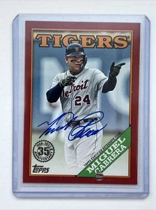 Miguel Cabrera - 1988 Topps Baseball Autogrammkarte - roter Rand - 2023 - 17/25 - Bild 1 von 4