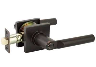 EMTEK assa abloy 5122hnlhus19 KIL Hanover Lever Square Rosette Black Door Knob - Image 1 of 4