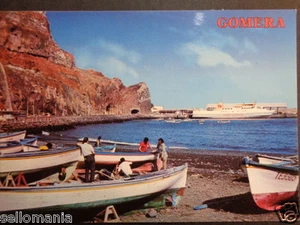 POSTAL LA GOMERA SAN SEBASTIAN CANARIAS BARCAS BOATS POSTCARD POSTKARTE CC03122 - Imagen 1 de 1