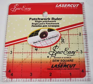 Sew Easy 4.5 Inch x 4.5 Inch Square Patchwork Quilt Ruler NL4176 - Picture 1 of 1