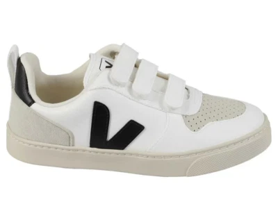 Zapatillas bajas Veja Kids con logotipo estampado blancas negras talla 13,5 EUR 31 NUEVAS en caja Foto 1 de 4