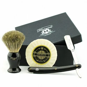 Juego de afeitado de regalo de lujo para hombre afeitado + aseo con cepillo de jabón de afeitar de peluquería - Imagen 1 de 6
