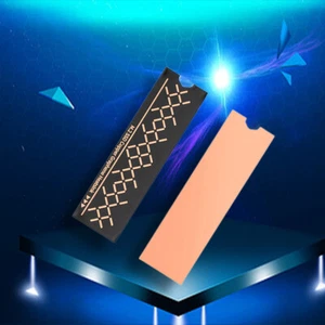 2pcs Cooler 0.2mm Light Thin Radiator Heastink Cooling Pad for M. 2 Nvme SSD - Afbeelding 1 van 20