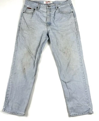 Vintage Lee Cooper LC 10 First Edition Light Blue Distressed Denim Jeans Mens 97 - Image 1 of 4