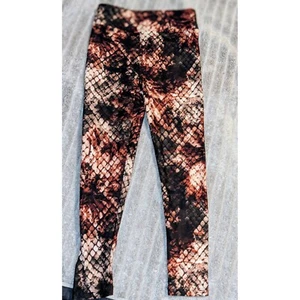 LuLaRoe Leggings Kids Snake Print Floral Comfy Leggings S/M Set of 2 NEW - Picture 1 of 7