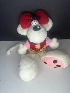 Diddlina Maus Rot Rock Blume Plüsch Kuscheltier Stofftier Sammler ca 30cm TOP✅ - Bild 1 von 2