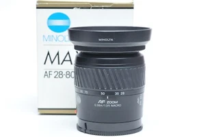 Minolta AF 28-80mm F3.5-5.6 Lens W/Hood for Sony A Mount DSLR - Picture 1 of 4