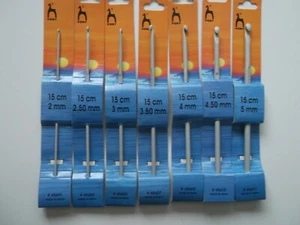 PONY METAL CROCHET HOOKS - SIZES 2mm - 5mm - FREE POSTAGE - Picture 1 of 1