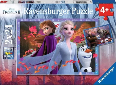 Ravensburger Frozen II - Frosty Adventures 24 Piece Jigsaw Puzzle - Image 1 of 3