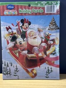 Disney Mickey Clubhouse Holiday 12 Piece Puzzle 2010 Christmas Santa New Sealed