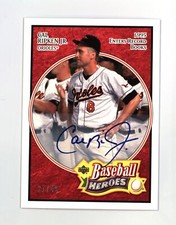 2005 Upper Deck Baseball Heroes Autograph Cal Ripken Jr. #12 Red #21/49