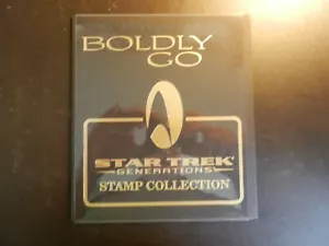 NEW 1994 COMPLETE *STAR TREK GENERATIONS BOLDY GO STAMP FOLIO*, with COA. NIP - Picture 1 of 3