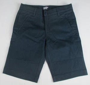 LANDS END Navy School Uniforms Stretch Chino Bermuda Shorts Girls 10 NEW - Picture 1 of 8