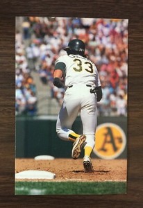 1989 JOSE CANSECO #4 of 8 Barry Colla 3-1/2" x 5-1/2 "Postcard Athletic H8020420