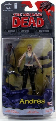 McFarlane The Walking Dead ANDREA 5" Action Figure Comic 3 series NEW Cover