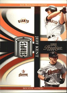 2005 Playoff Prestige Changing Stripes Baseball Card #18 Jeff Kent