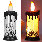 (Dancing Skeleton)Halloween Snow Globe Candles Light LED Terrorist