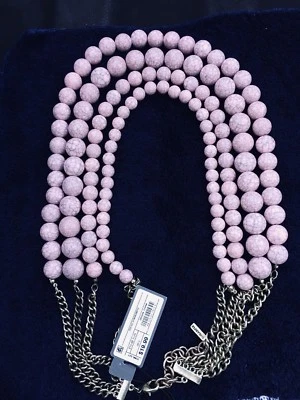 Collar Sugarfix By BaubleBar Audaz Con Cuentas Rosa Nuevo Con Etiquetas Boda/Fiesta Foto 1 de 4