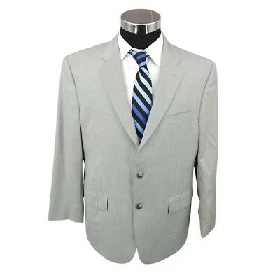 Blazer de viajero Jos A Bank para hombre 42S gris ajuste a medida abrigo deportivo chaqueta lana Foto 1 de 4
