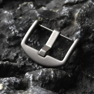 Metall Uhrenschließe robust Titan Schließe Leder Kautschuk Armband Schelle 20-24 mm - Bild 1 von 12