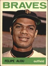 1964 Topps Card #65 Felipe Alou EX MILWAUKEE BRAVES D10113 - EX