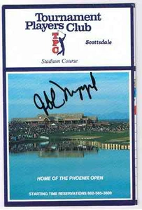 Jeff Maggert GOLF signed autographed Tournament Players Club Score card COA - Picture 1 of 3