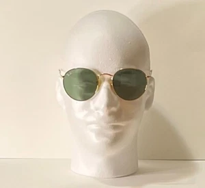 Ray Ban Sunglasses Round Green Metal RB3447 001 Size 53-21 - Bild 1 von 9