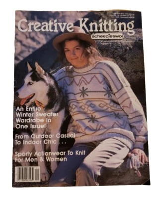 Creative Knitting With Scheepjeswol Volume 4 1986 Winter Sweater Pattern Book - Image 1 of 4